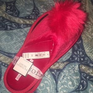 Victoria Secret Red Slippers -New